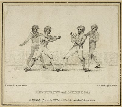 Humphreys ve Mendoza, William Birch tarafından oyulmuş, 1792