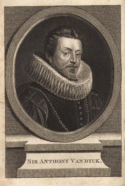 Sir Anthony van Dyck (1599-1641) (gravür) by Anthony van (after) Dyck