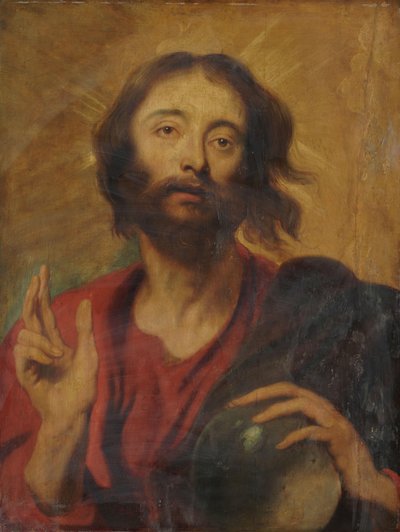 Dünyanın Kurtarıcısı olarak Mesih by Anthony van Dyck (after)