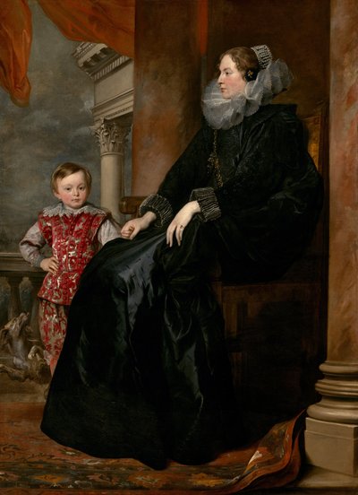 Bir Cenevizli Soylu Kadın ve Oğlu, c. 1626. by Anthony van Dyck
