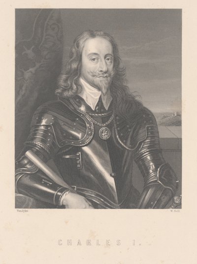 Charles I, W. Hall tarafından oyulmuş by Anthony van Dyck