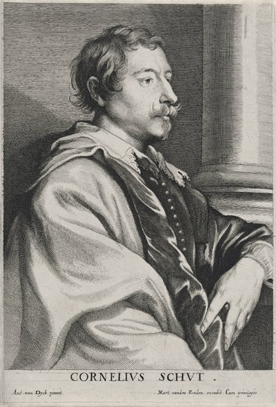 Cornelius Schut, tarih yok (gravürlü kağıt üzerine gravür) by Anthony van Dyck