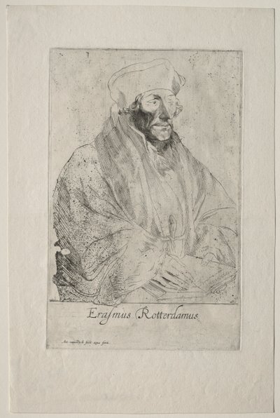 Rotterdamlı Desiderius Erasmus. by Anthony van Dyck