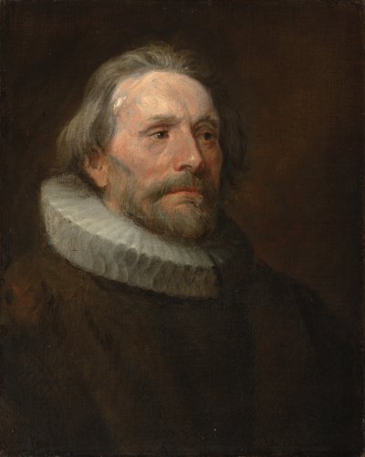 Ruff bir adamın kafa çalışması by Anthony van Dyck