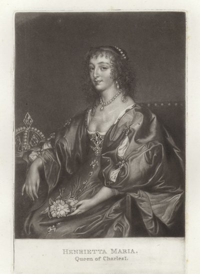 Henrietta Maria  by Anthony van Dyck