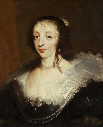 Henrietta Maria, I. Charles Kraliçesi, 1630 dolayları (tuval üzerine yağlı boya) by Anthony van Dyck