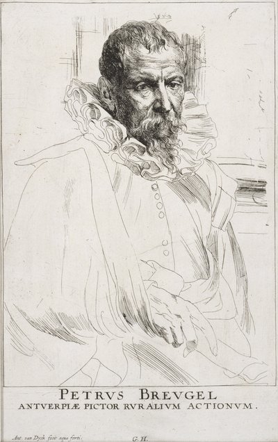 Pieter Brueghel by Anthony van Dyck