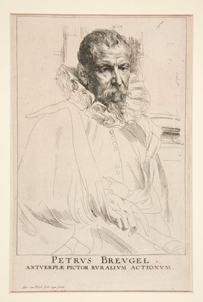 Pieter Brueghel, Genç by Anthony van Dyck