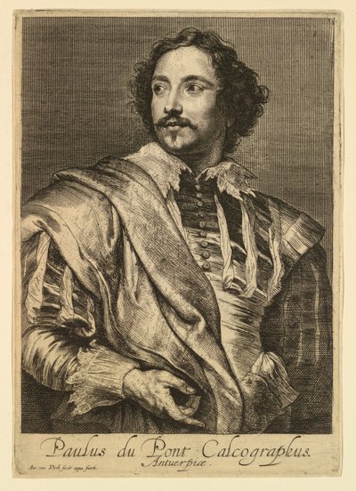 Önde gelen erkeklerin İkonlarından Paul Pontius'un portresi by Anthony van Dyck