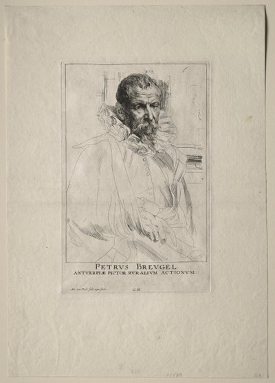 Pieter Breughel'in Portresi by Anthony van Dyck