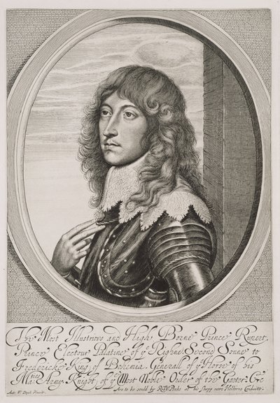 Prens Rupert (1619-82) William Faithorne (1616-91) tarafından oyulmuş Ren