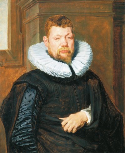 Sakallı Bir Adamın Portresi, c.1616 (meşe panel üzerine yağlı boya) by Anthony van Dyck
