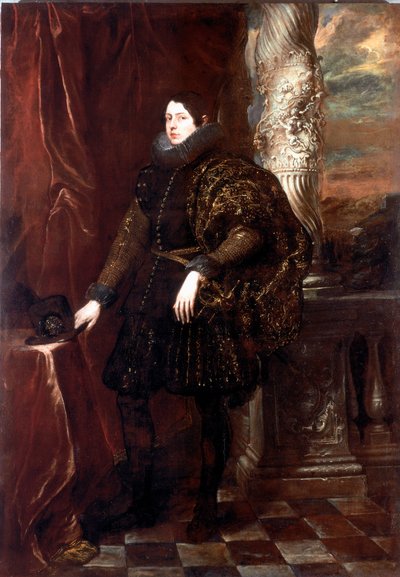 Spinola ailesinden bir beyefendinin portresi veya genç bir aristokrat portresi Resim Antonie Van Dyck (1599-1641) 1623-1625 yakl. Güneş. 243x170 cm Genler, Galleria di Palazzo Rosso by Anthony van Dyck