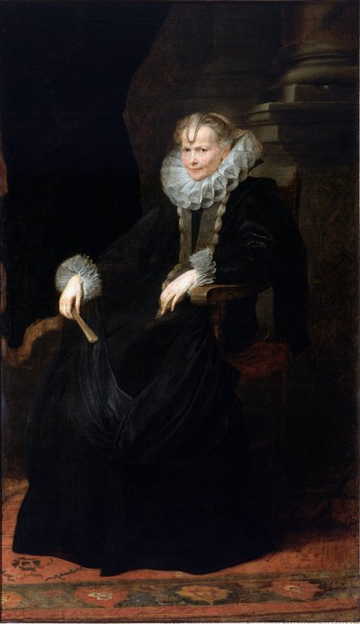 Spinola ailesinin bayan üyesinin portresi Çilek tasması takıyor. Anonie Van Dyck (1599-1641) 1621-1623 Sun tarafından tablo. 200x116 cm Berlin, Staatliche Museen zu Berlin, GemaldeGallery by Anthony van Dyck