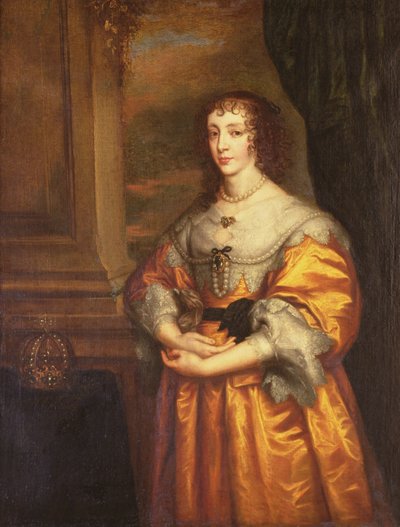 Kraliçe Henrietta Maria, c.1633 by Anthony van Dyck