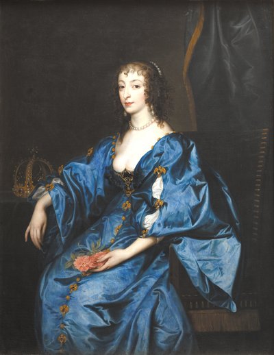 İngiltere Kraliçesi Henrietta Maria by Anthony van Dyck