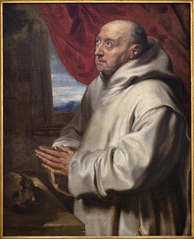 Aziz Bruno (Carthusian Bruno, yaklaşık 1030-1101). Antoine (Antoine veya Antoon veya Anton) Van Dyck (1599-1641), tuval üzerine yağlı boya by Anthony van Dyck