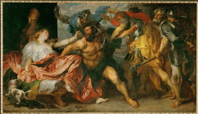 Samson tutsak edildi (tuval üzerine resim) by Anthony van Dyck