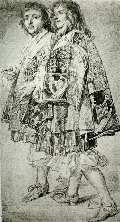 iki haberci by Anthony van Dyck