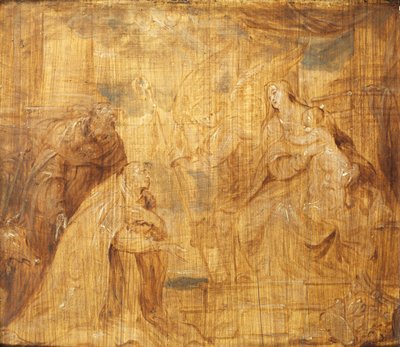 Bakire ve Piskopos Donörlü Çocuk ve Aziz Anthony Abbot, 1628-32 by Anthony van Dyck