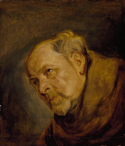 Bir Keşiş Başkanı (Aziz Bonaventura olarak Anvers Piskoposu Jan Malderus) by Anthony van Dyck