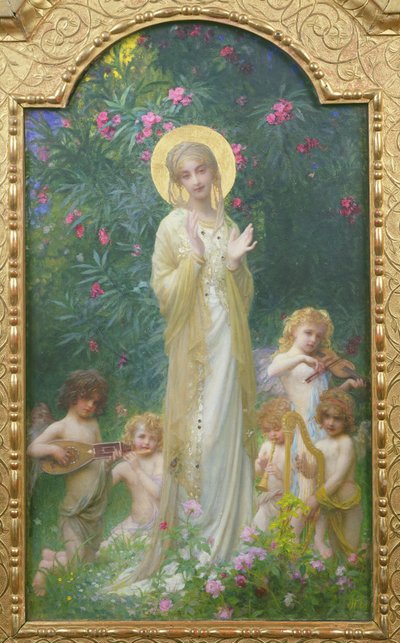 Cennetteki Bakire by Antoine Auguste Ernest Herbert or Hebert