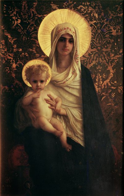 Bakire ve Çocuk, 1872 by Antoine Auguste Ernest Herbert or Hebert