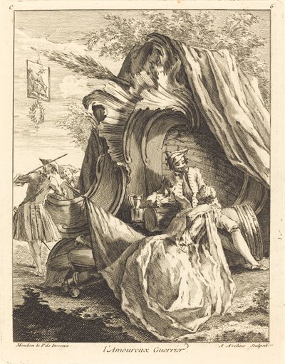 savaşçı sevgilisi by Antoine Aveline after Jean Mondon