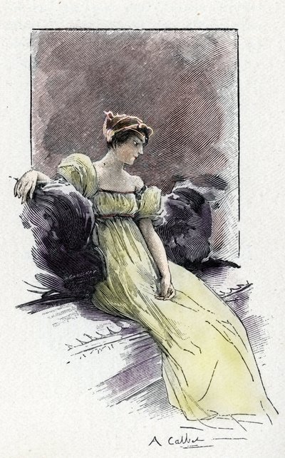Josephine de Beauharnais'in (1763-1814) Napolyon Bonapart (1769-1821) ile 1795 dolaylarında karşılaştığı sırada portresi (Josephine de Beauharnais'in Napolyon Bonapart ile evlenmesinden hemen önce portresi) by Antoine Calbet