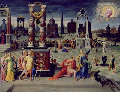 Augustus ve Tiburtine Sibyl by Antoine Caron
