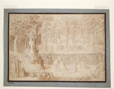 Catherine de Medici Polonya Büyükelçilerini Tuileries Bahçelerinde Eğlendirirken by Antoine Caron