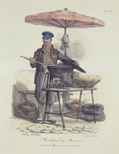 kestane satıcısı by Antoine Charles Horace Vernet