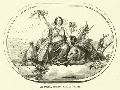 Barış (gravür) by Antoine Charles Horace Vernet
