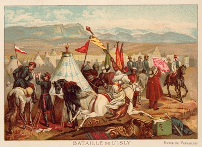 Battle of Isly, Morocco, 1844 (chromolitho) by Antoine Charles Horace Vernet