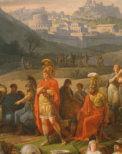 Patrokles onuruna cenaze oyunları, Yunan kahramanlarının detayı, c.1790 tuval üzerine yağlı boya bkz. ayrıca 346198 by Antoine Charles Horace Vernet