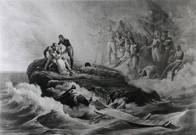 Bertrand Ailesinin Vedası, St. Helena, c.1821-36 by Antoine Charles Horace Vernet