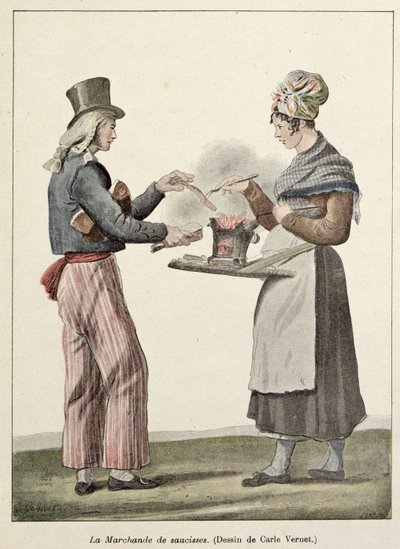 Sosis Satıcısı by Antoine Charles Horace Vernet