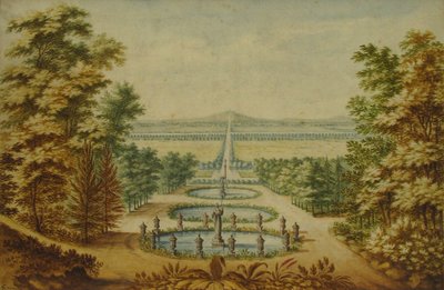Bahçelerin Manzarası, n.d.. by Antoine Claude Fleury