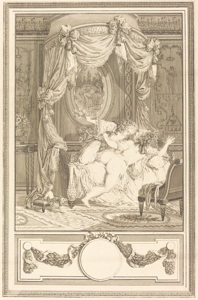 La raclee avec des roses (Güllerle Patlayan) by Antoine Cosme Giraud after Antoine Borel