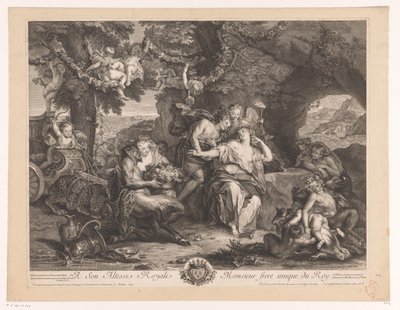Bacchus ve Ariadne by Antoine Coypel