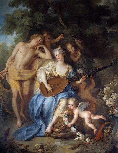 "" Villars Düşesi Portresi" nee Angelique de Varangeville (1683 -? ) detayı. Antoine Coypel