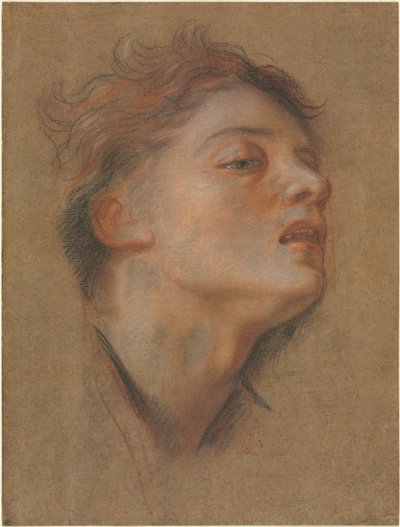 Genç Bir Adamın Başı, 1715-1717. by Antoine Coypel