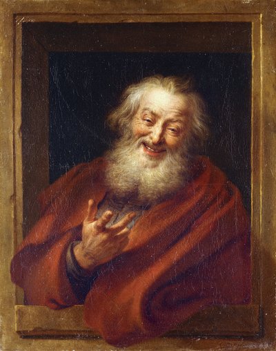 Neşeli Demokritos, 18. yüzyıl by Antoine Coypel