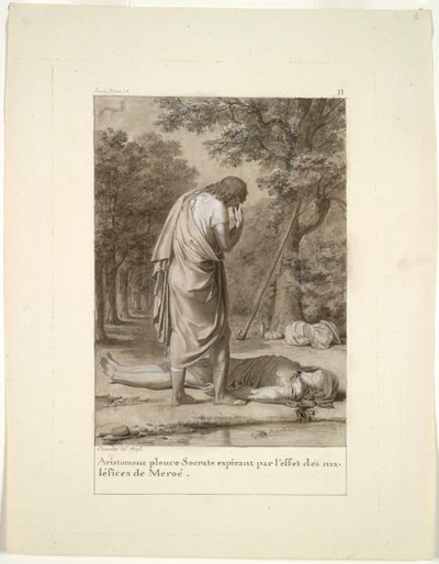Aristomenes Meroë'nin Büyülenmesinden Sokrates'in Ölümünün Yasını Tutar... Altın Eşek, 1795. by Antoine Denis Chaudet