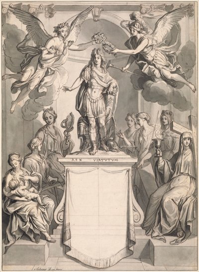 Bir Frontispiece için Tasarım by Antoine Dieu