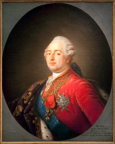Fransa Kralı Louis XVI (1754-1793) portresi. Antoine Francois (Antoine-Francois) Callet (1741-1823) atölyesinden resim. 1786. Soluk. 0,915 x 0,730 m. Paris, Musee Karnavalı by Antoine Francois (after) Callet