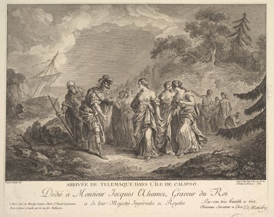Telemachus'un Calypso Adası'na gelişi by Antoine Jean Duclos