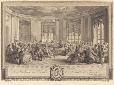 Konser by Antoine Jean Duclos after Augustin de Saint Aubin