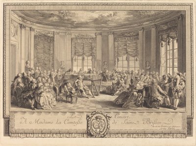 Konser by Antoine Jean Duclos after Augustin de Saint Aubin