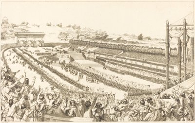 Federasyon Generale de Francais, 14 Temmuz 1790'da Champ de Mars'ta by Antoine Jean Duclos after Charles Monnet